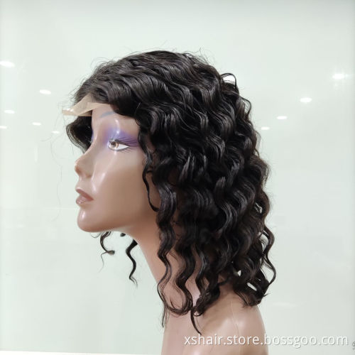 Free Shipping 13X6 Lace Front Pixie Bob Human Hair Wig Short And Curly